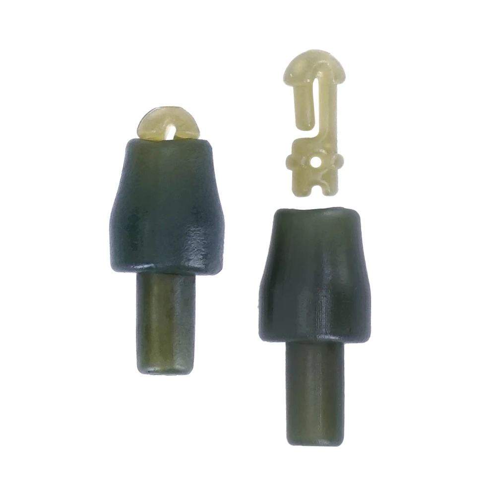 Hirisi 10 Uds. Conectores alimentador de método de pesca de carpa en línea cuentas de cambio rápido accesorios de pesca de silicona AH230 - imagen 4