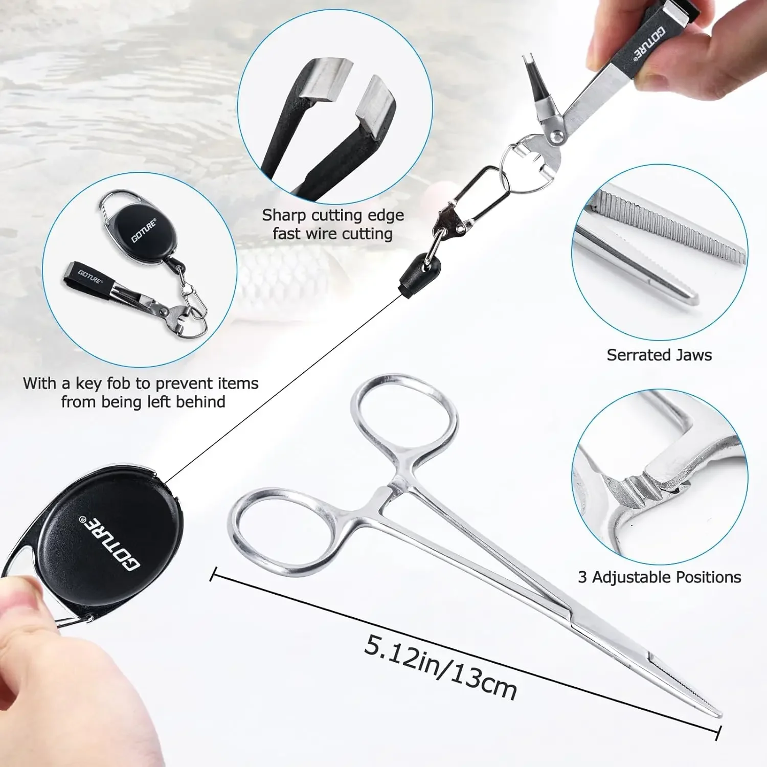 Goture-Kit de iniciación de pesca con mosca, Combo de carrete de caña de 5/6WT con 80-90 Uds., bolsa de almacenamiento de moscas, caja de aparejos, juego de pesca en corriente para principiantes - imagen 4