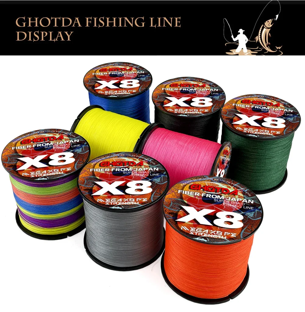 Todos los colores del sedal GHOTDA X8