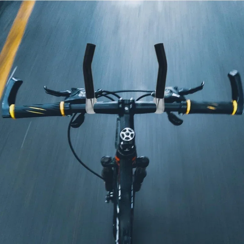 Tapones de manillar aluminio forma bocina para bicicleta - imagen 3