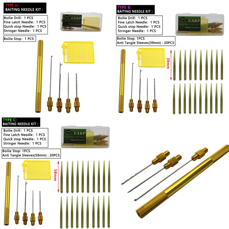 Herramientas de pesca de carpa multifunción, herramientas de núcleo de plomo, agujas de empalme, taladro de Boilie, accesorios para pesca de carpa - imagen 5