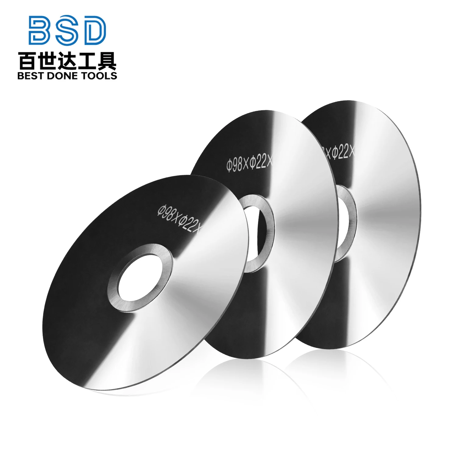 Cortadores de disco redondos de carburo cementado sólido Φ98XΦ22X1,0 mm - Cuchillas no dentadas para corte de tableros corrugados - imagen 2