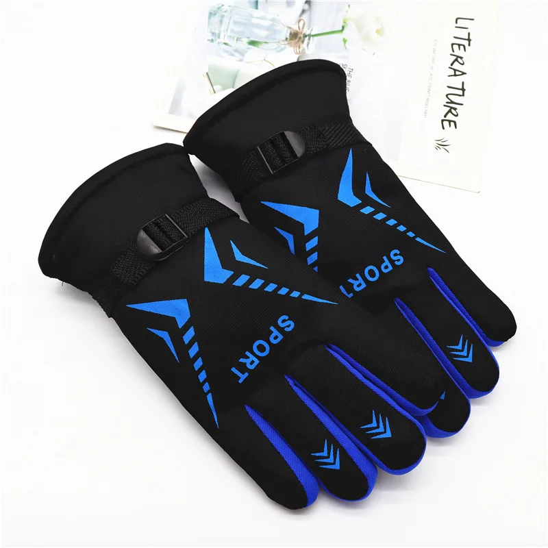 Guantes deportivos al aire libre para hombre en invierno, ciclismo cálido y de felpa, guantes gruesos resistentes al viento y de pesca para evitar el frío - imagen 4