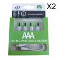 8 PCS AAA and 2cable