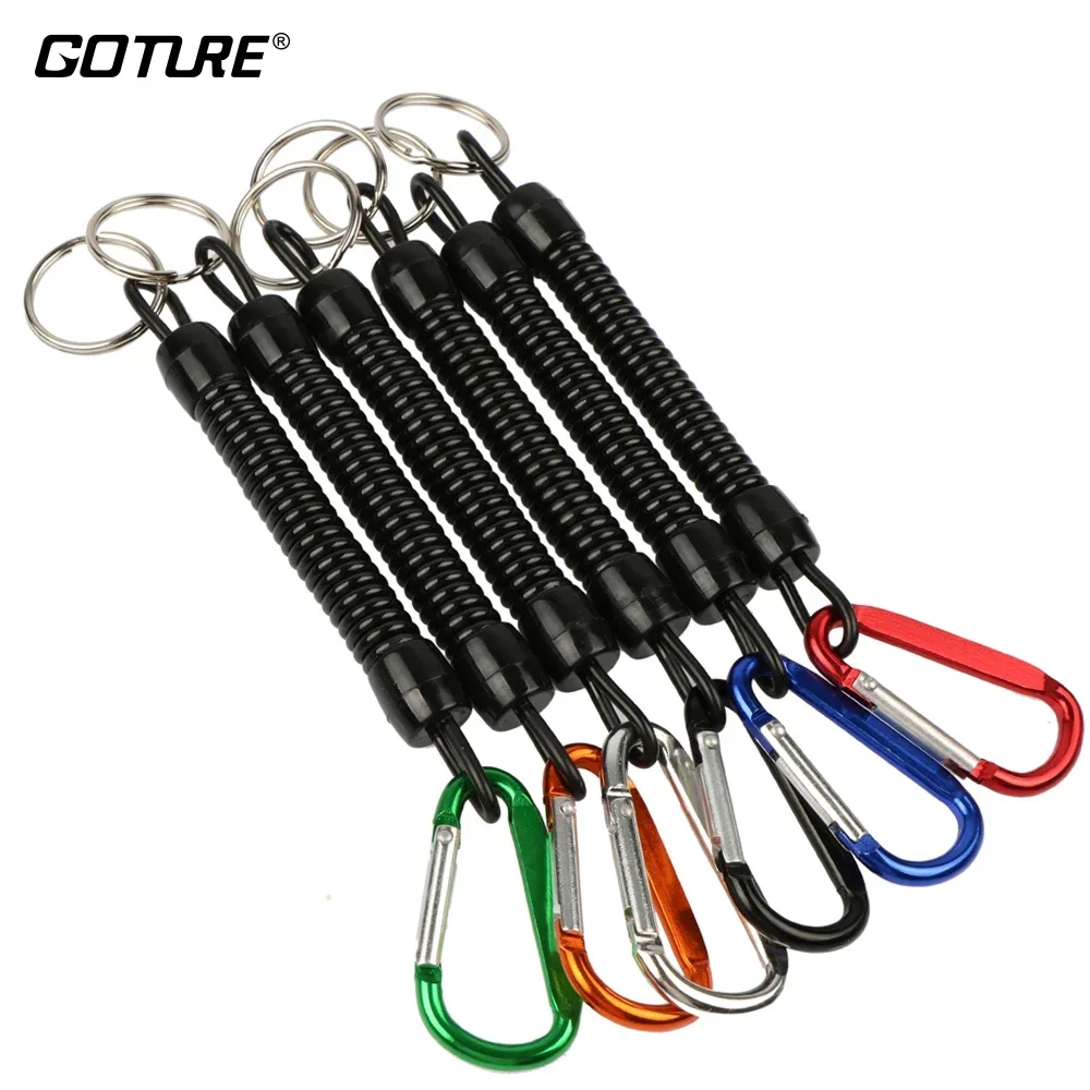 Goture 3 uds cordón de pesca 12cm/15cm/18cm cuerda de pesca cuerda de pesca cuerda enrollable retráctil con mosquetón para alicates accesorios de agarre de labio - imagen 3