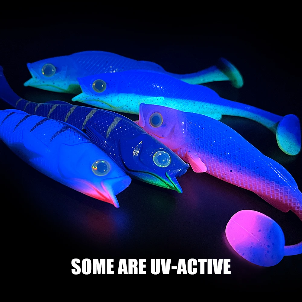 Spinpoler vigor perca señuelo de pesca suave Shad 7cm 11cm 14cm paleta T cola UV Wobblers lubina Lucio Artificial silicona Swimbait - imagen 2