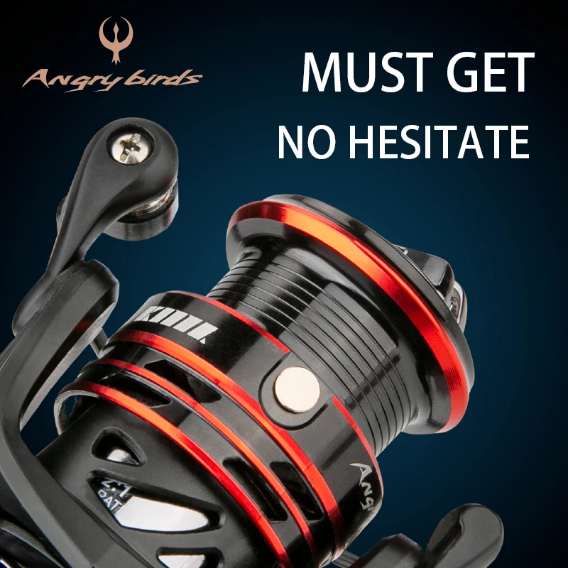 CEMREO-carrete giratorio de doble Mango, accesorio de arrastre máximo de 3KG, Ratio de engranaje 1000: 1 ANGRY BIRDS, serie 5,2, nuevo diseño - imagen 5