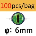 Green 6mm 100pcs