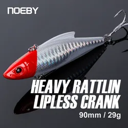 Noeby Crankbait hundible agua salada vibración y sonido lucio invierno