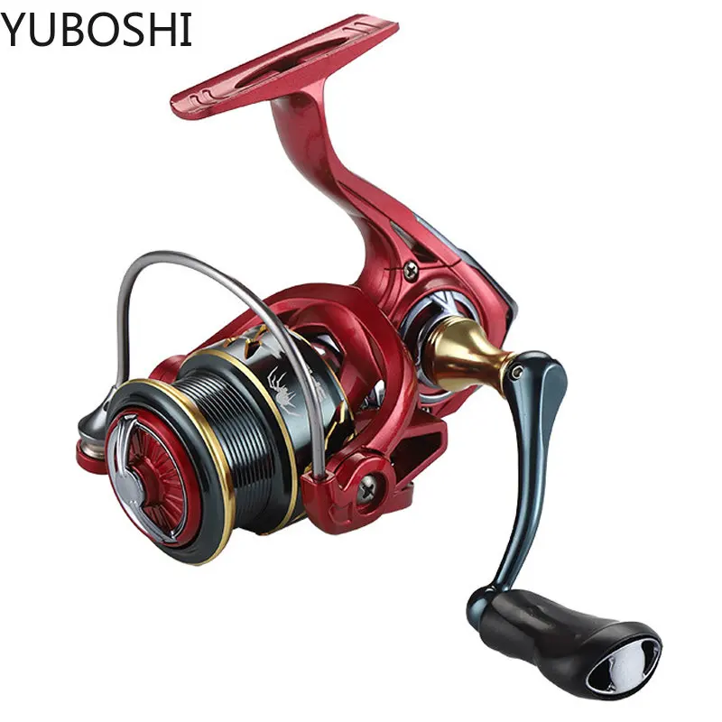 Carrete giratorio de Metal ultraligero de gran capacidad, 5 + 1BB, 2500, 3500, carrete de pesca de carpa de alta velocidad - imagen 5