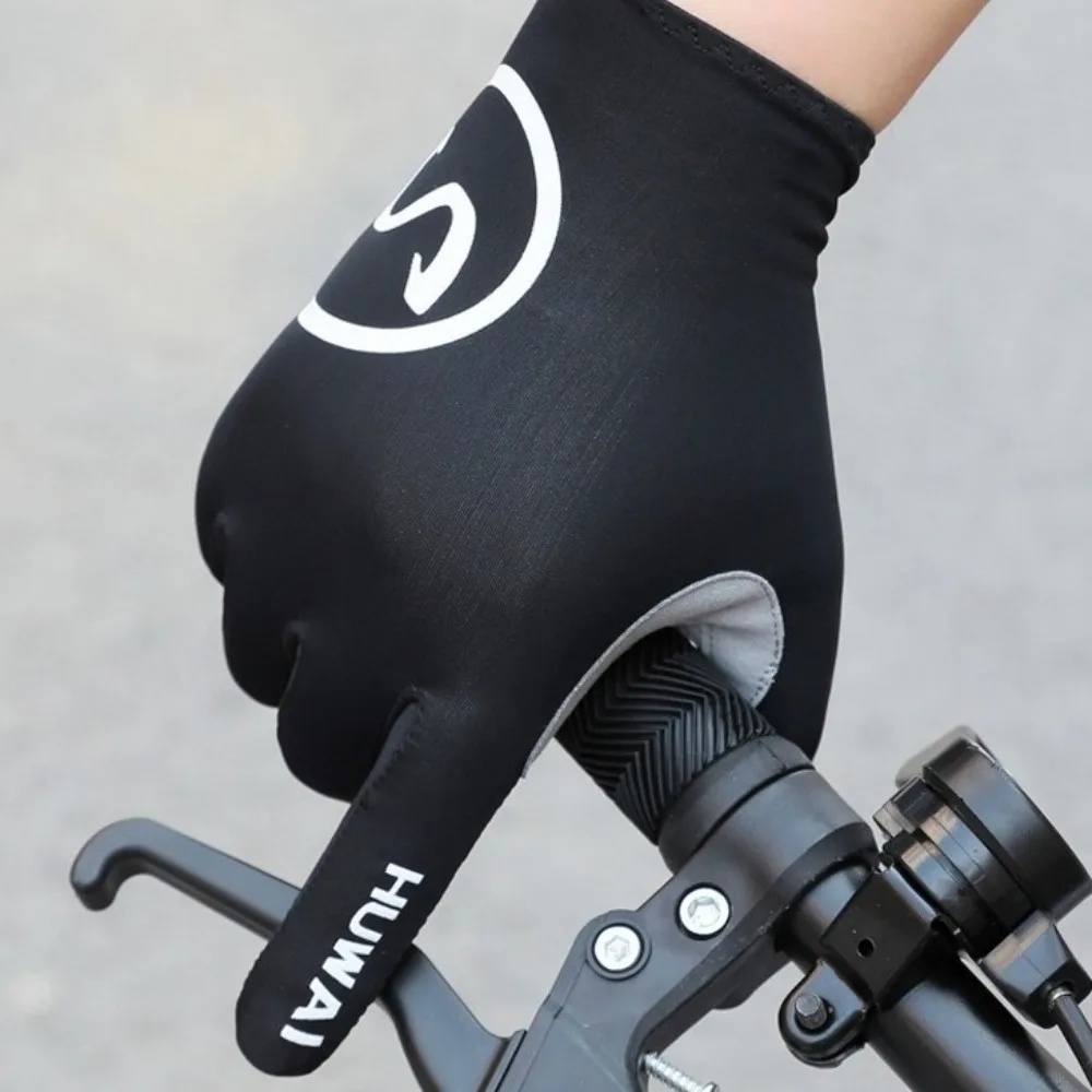 Nueva pantalla táctil dedos largos antideslizantes rojos mujeres hombres guantes de bicicleta a prueba de golpes transpirables guantes de Fitness MTB bicicleta de carretera - imagen 3