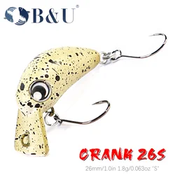 B&U Micro Crankbait hundimiento lento Trucha-Perca