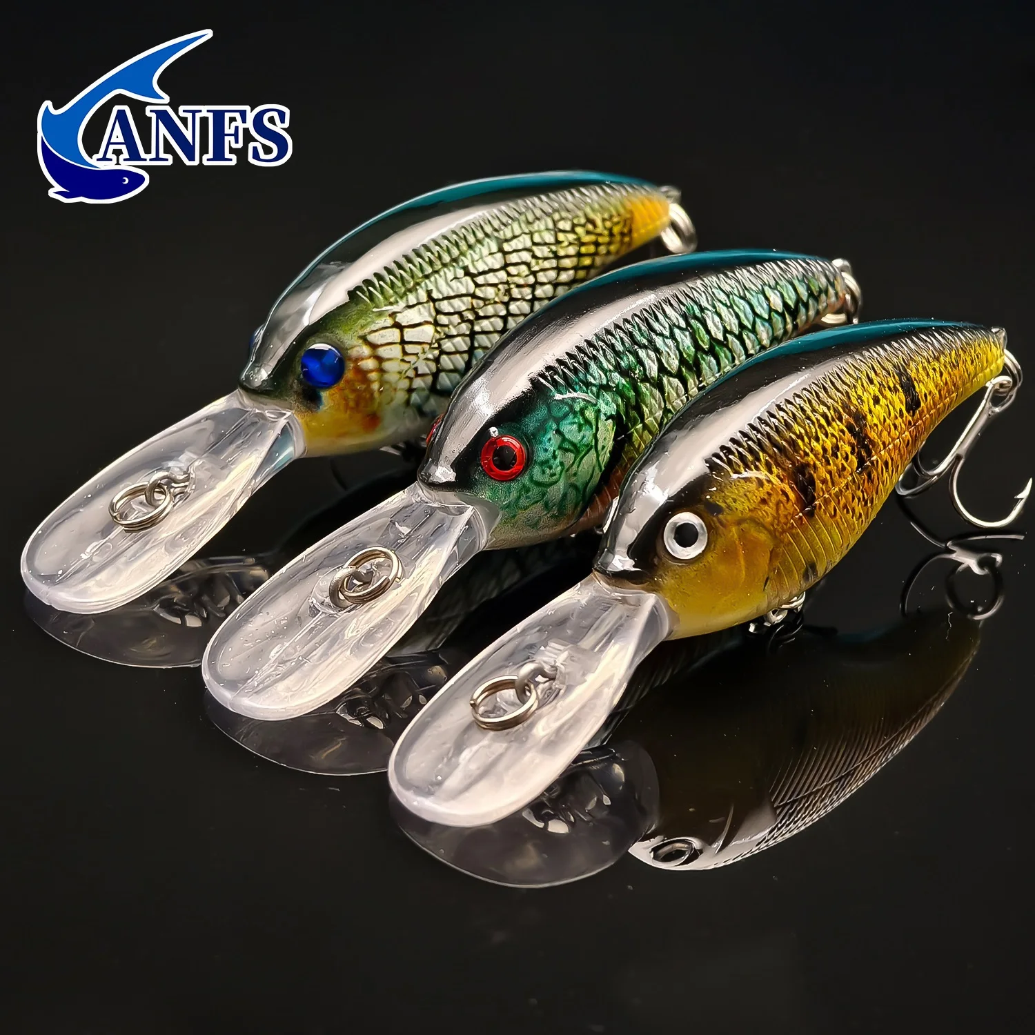ANFS Crankbait señuelo realista cebo duro biónico