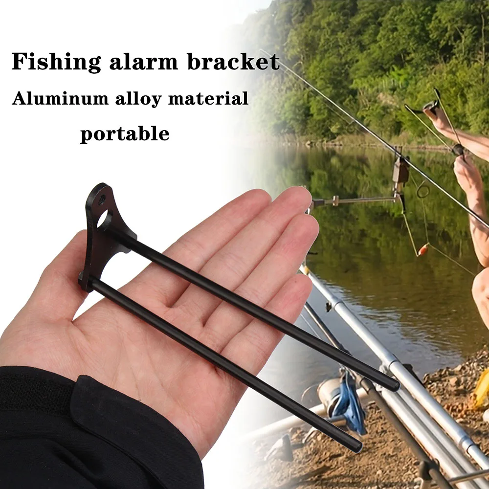 JSFUN-barras de enganche para pesca de carpa, orejas de aleación de aluminio para alarmas de mordida, resistente al viento, anticaída, aparejos de pesca - imagen 2