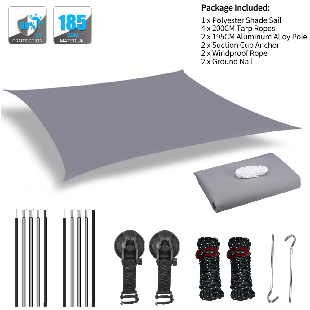 Toldo Impermeable para Coche – Protección Solar Anti-UV Camping - imagen 5