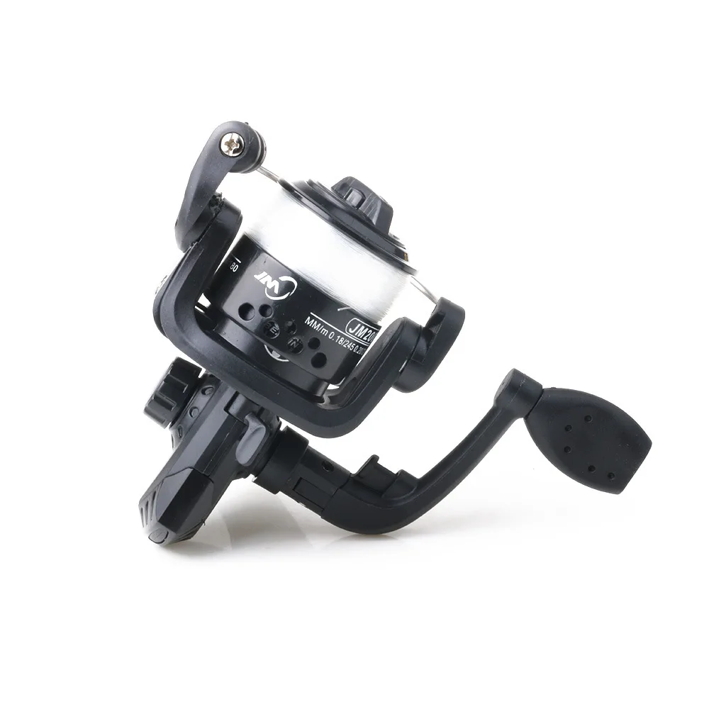 Carrete de pesca plegable ultraligero 5,2: 1, carrete giratorio con línea de pesca de 60m, rodillo de línea de gran diámetro, rueda de fundición, barco de cebo - imagen 3