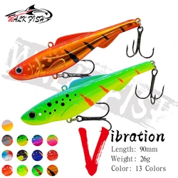WALK FISH-señuelo para pesca en hielo, 9cm/26g, 1 Uds., capa de natación completa de largo alcance, cebo duro, señuelo biónico, equipo de pesca, gancho de Metal