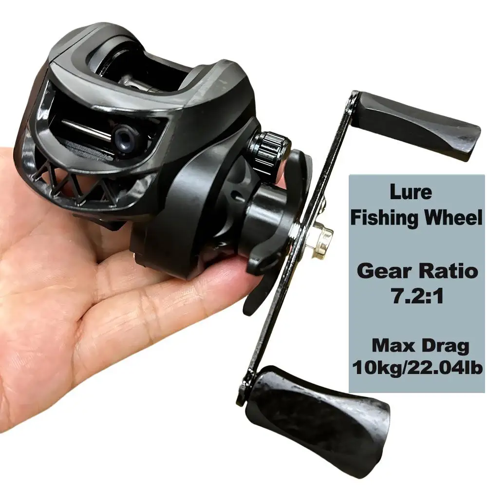 Carrete Baitcasting de metal 7,2:1 con arrastre 10kg - imagen 2