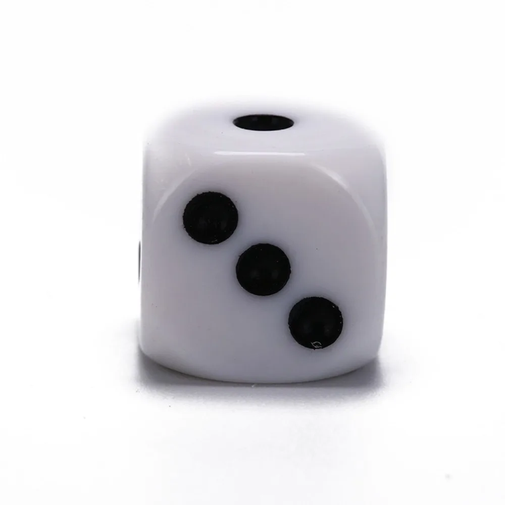 Dados acrílicos blancos de 6 caras redondeados para juegos de rol - imagen 5