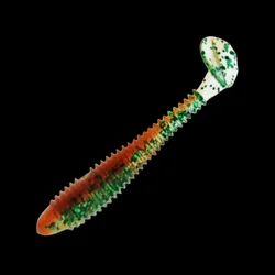 Mini señuelo de pesca suave con cola en T, 10 piezas, Swimbait de silicona, Wobbler para Lucio, sábalo, aparejos de pesca