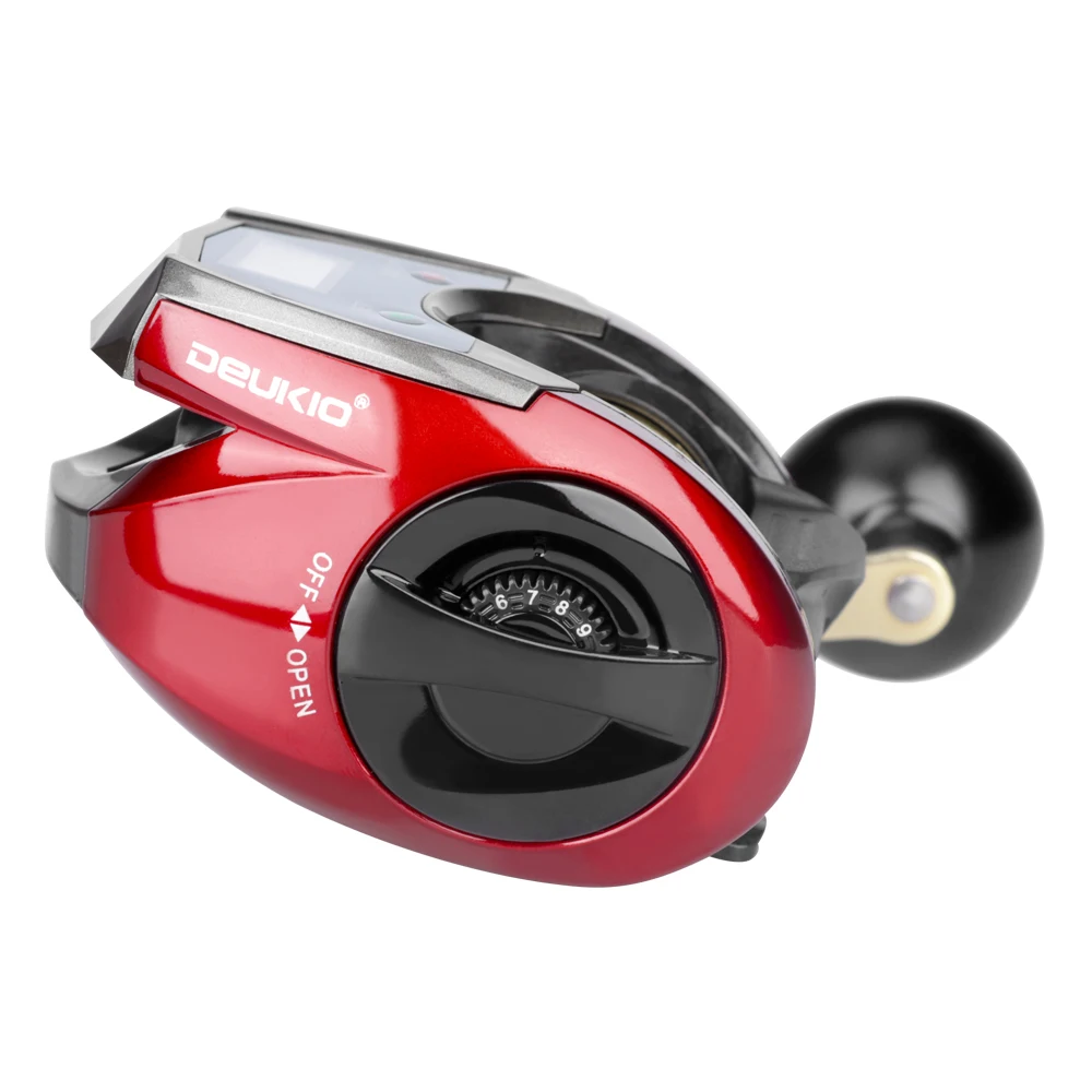 Carrete Baitcasting Electrónico DEUKIO Full Metal con pantalla LED - imagen 4