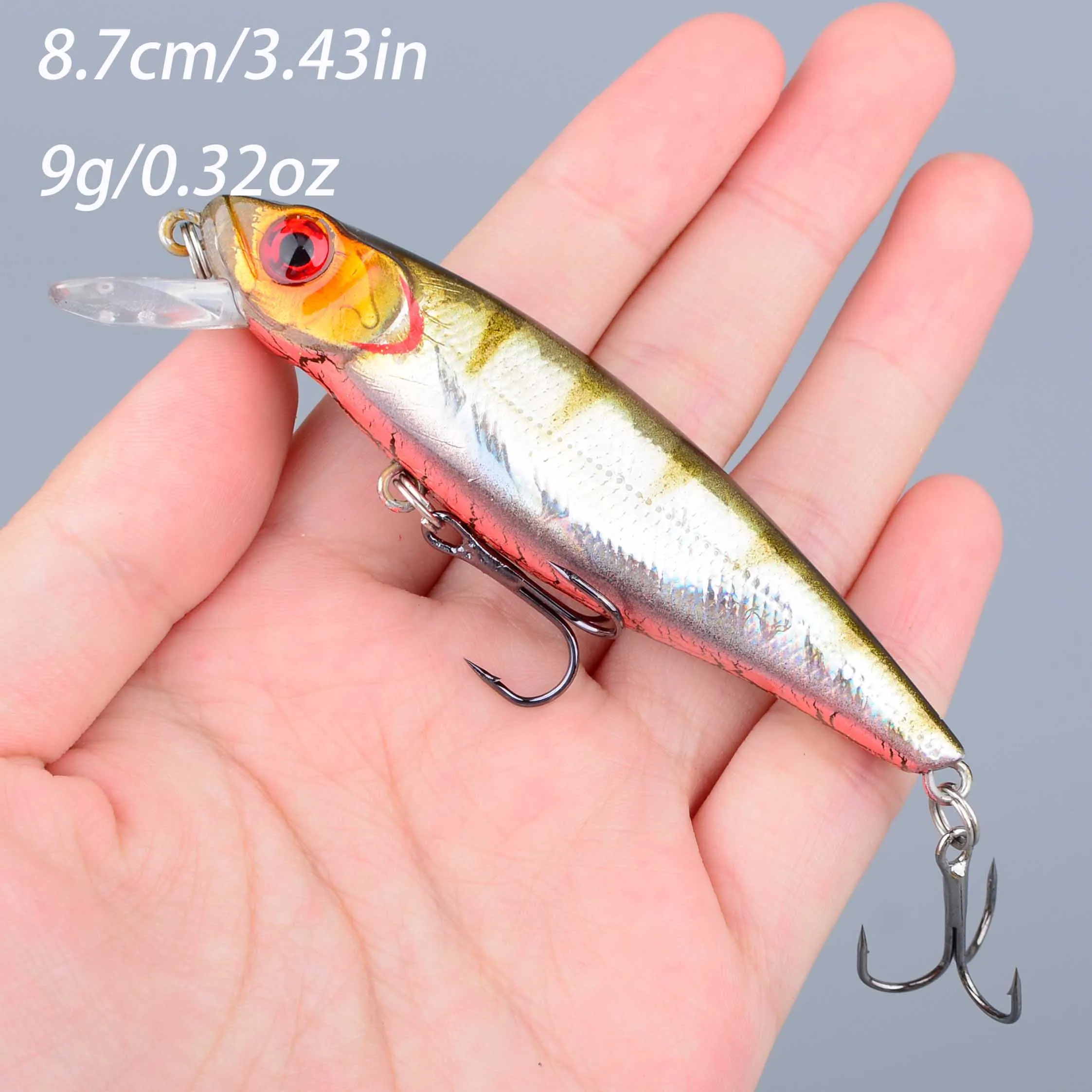 Señuelo Minnow Swimbait 3D para carpa con acabado realista - imagen 2