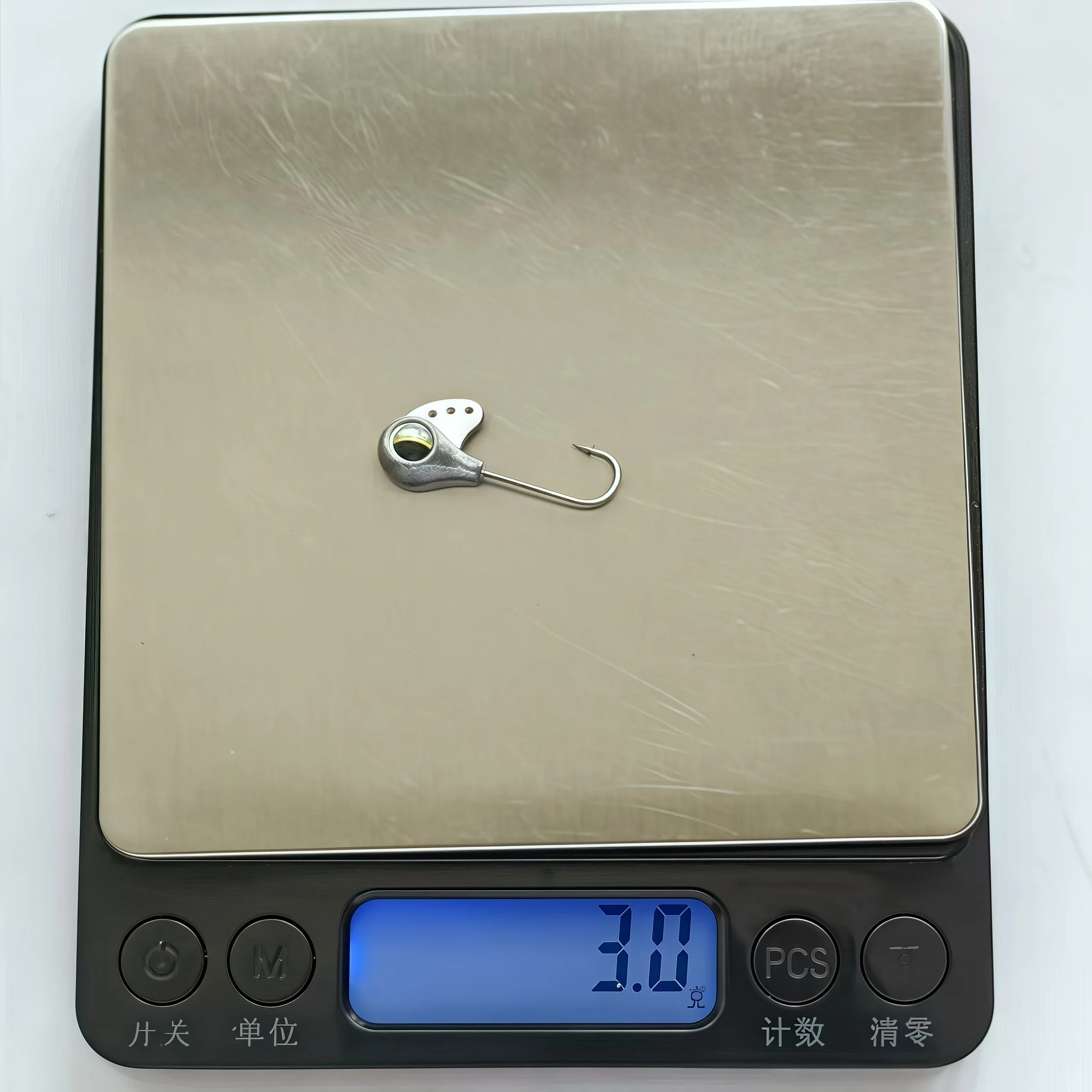 MUKUN 10 Uds juego de luz AJING anzuelos de pesca 1g 1,5g 2g 2,5g 3g para cebo Rockfish Finesse Jig Head anzuelo de gusano - imagen 3