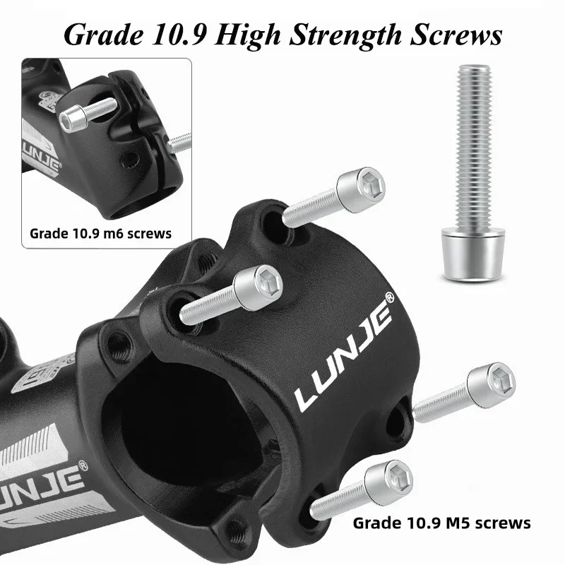 Vástago de bicicleta de montaña, vástago de tubo Vertical, forjado de aleación de aluminio, 31,8x90mm, accesorios de tubo Vertical de 45 grados - imagen 4