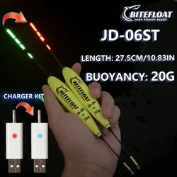 Flotador electrónico LED para pesca de carpas con batería recargable