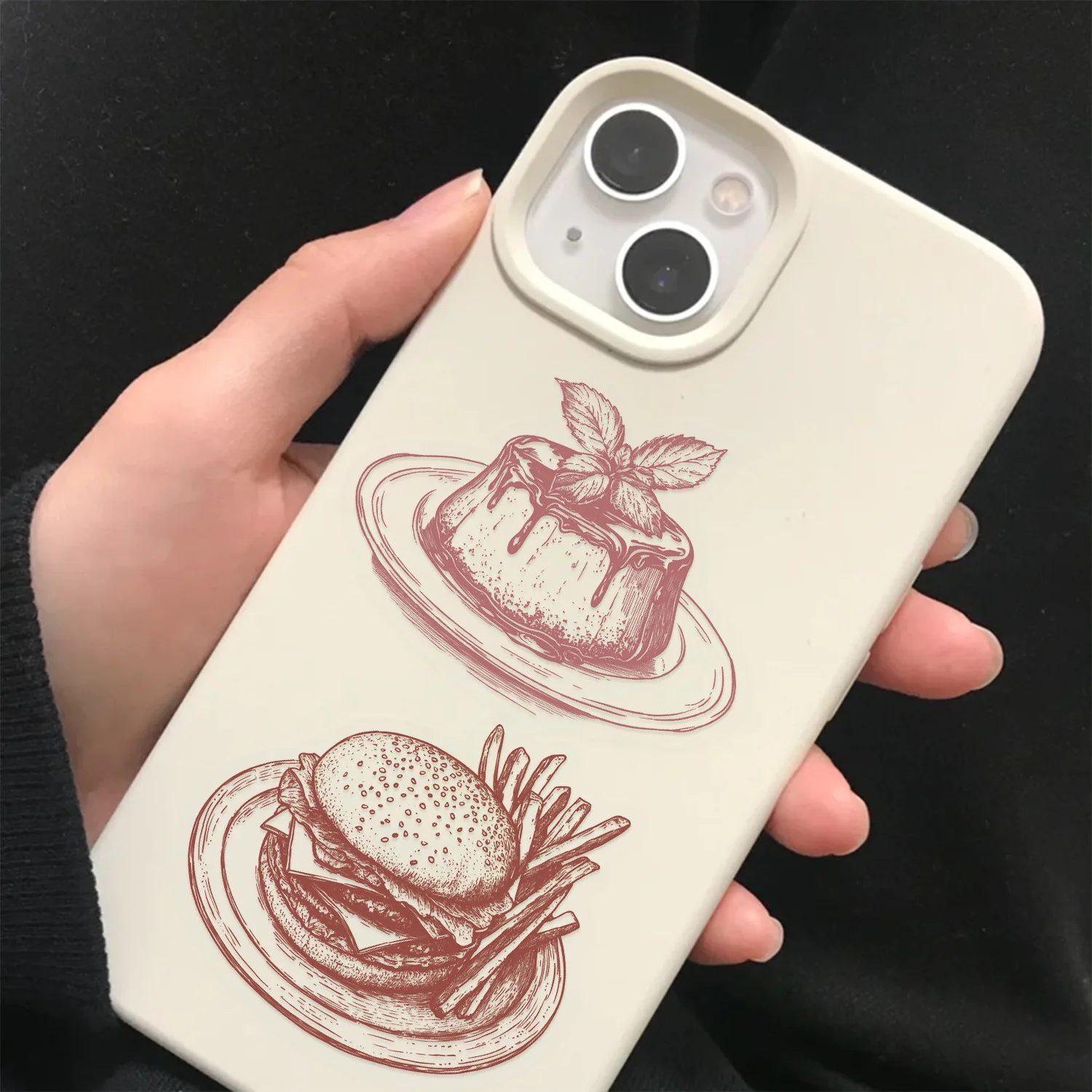 50 Uds. De pegatinas transparentes Retro de comida para mascotas, álbum de recortes, teléfono, guitarra, portátil, maleta, taza, calcomanías impermeables, juguetes - imagen 4