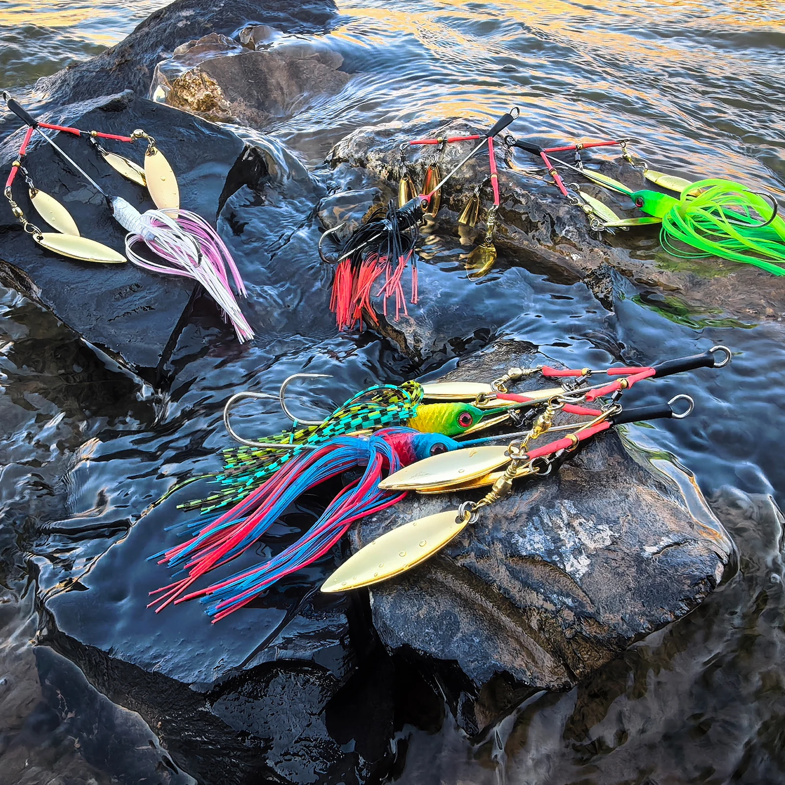 Free Fisher Buzzbait Multirota – señuelo VIB con lentejuelas - imagen 4