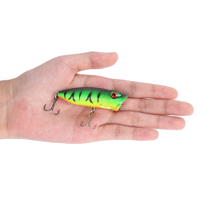 1 Uds. Señuelos de pesca con ojos 3D 6,5 cm 13g cebo Popper cebo duro Artificial Crankbait Jigbait Wobblers Lucio perca aparejos de pesca - imagen 2