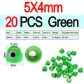 5X4mm 20pcs Green