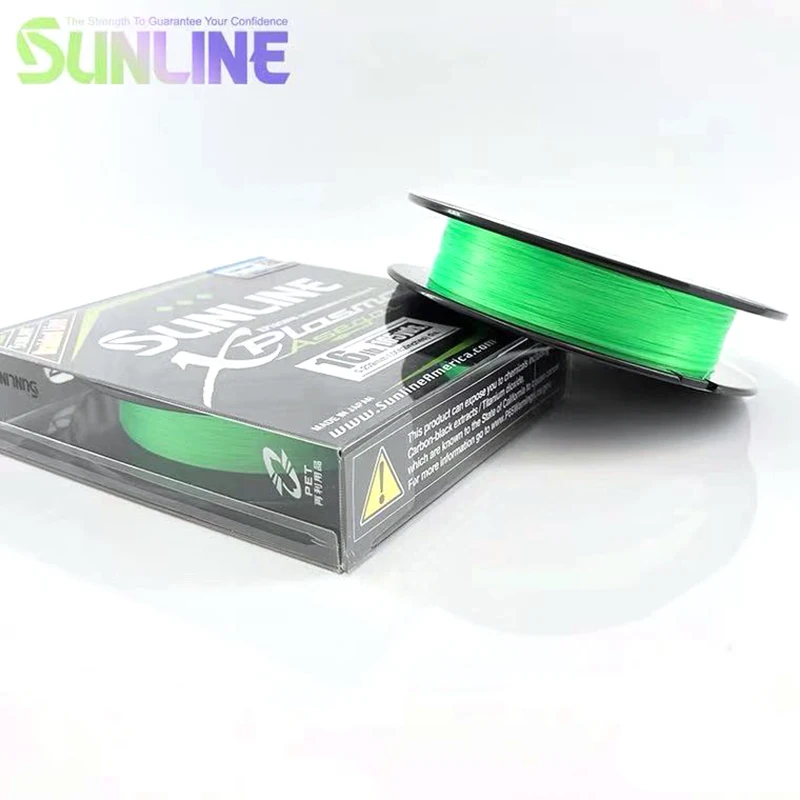 Nuevo Sunline Xpasma Asegai PE Line 8 hebras hilo de pescar trenzado verde claro ocea jigger wave Line hecho en Janpa original 150m - imagen 2