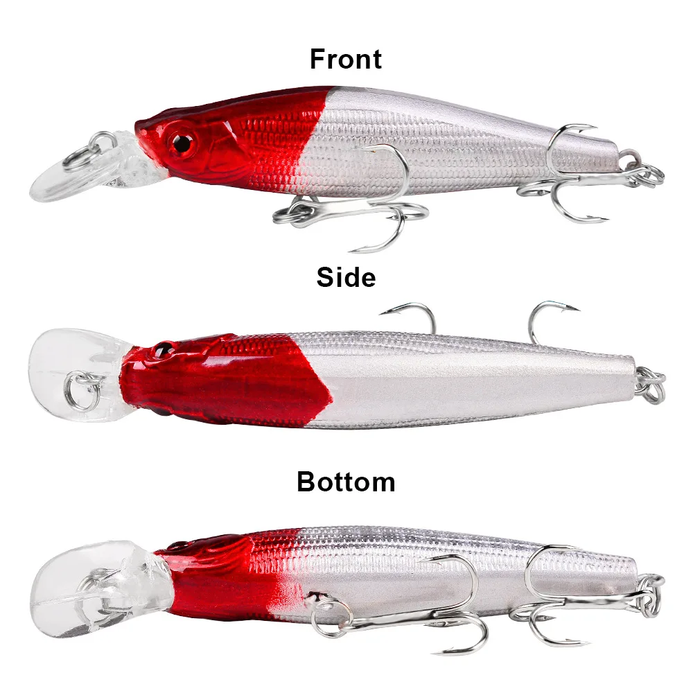 Cebo Mino flotante de plástico duro, accesorios de pesca de mar, Wobblers, Señuelos de Pesca para pesca, 9cm/8,3g, 1 unidad - imagen 5