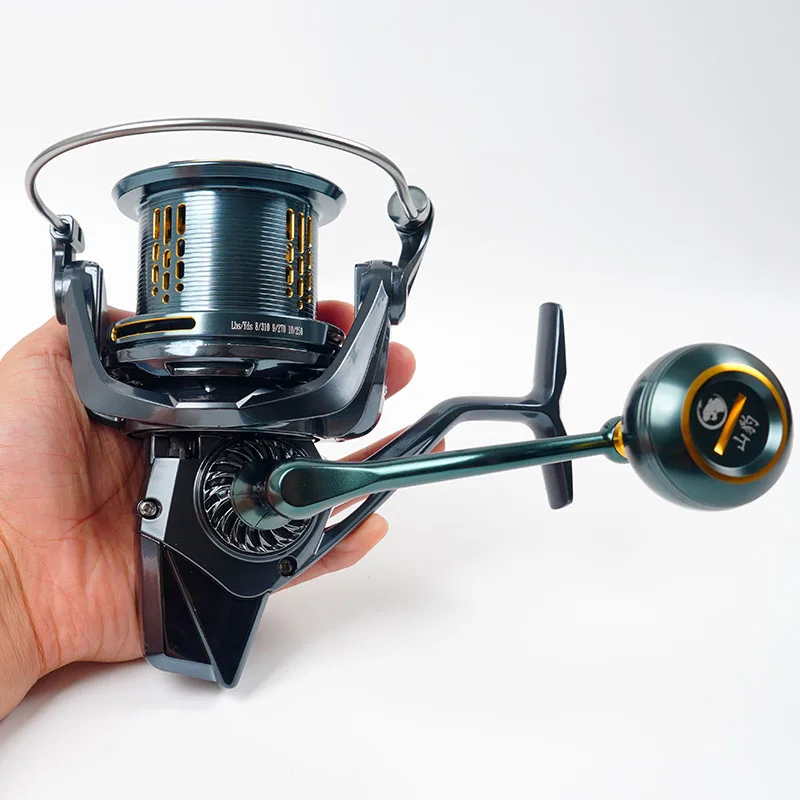 Carrete de pesca de mar LD 13BB 4,8:1 relación de engranaje carrete de Jigging arrastre máximo 25KG carrete giratorio anticorrosión descenso lento PE10 # -350M - imagen 3