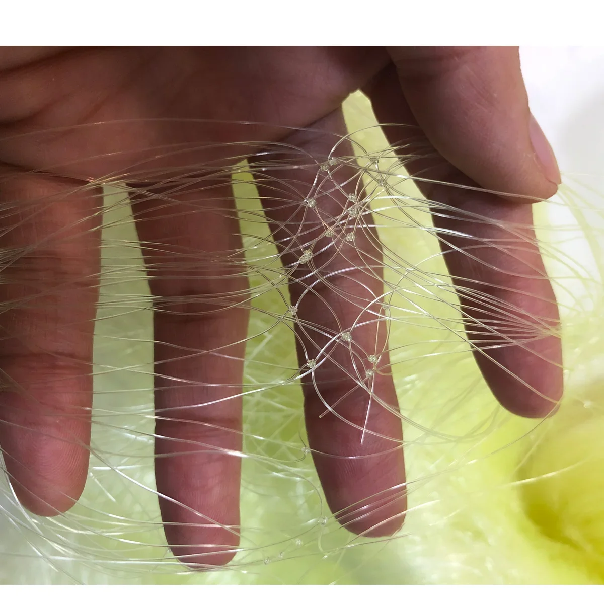 POUI COME DREAM Línea de red de pesca semiacabada Red de enmalle de nailon monofilamento de 0,3 mm, Profundidad 5 m-12 m, Longitud 200 m-280 m, Mallas 50 mm-75 mm - imagen 5