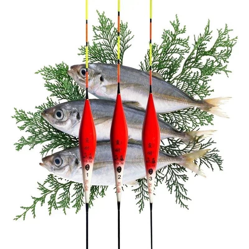 6 unids/lote conjunto de flotador de pesca boya llamativa flotador Vertical Bobber caja de deriva flotante río accesorios especiales de aparejos de pesca - imagen 3