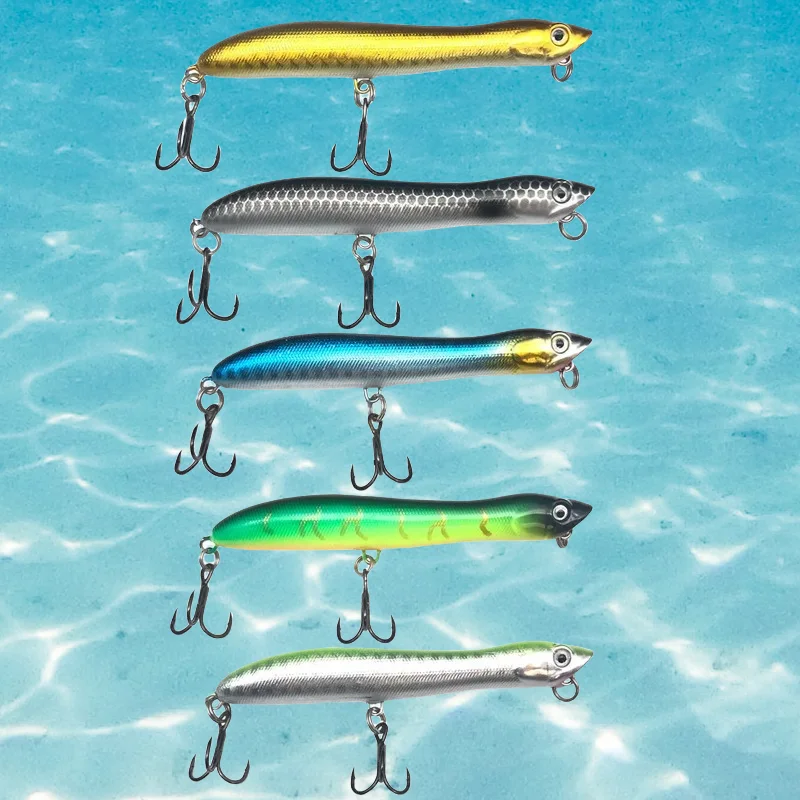 1 Uds 8,4 cm 6g Topwater Snakehead Popper cebos duros señuelos de pesca artificiales caminan el perro superficie lápiz señuelo oscilante