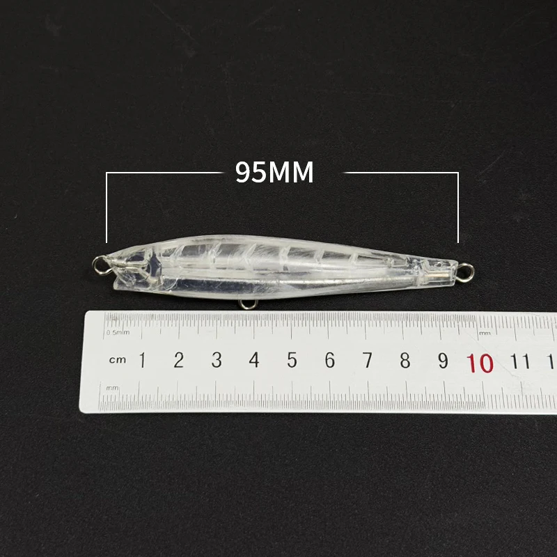Señuelos de pesca de pececillo en blanco sin pintar, 20 piezas, 95mm, 37g, cebo que se hunde, cebos artificiales de agua salada de fundición larga, Swimbait Monster Shot - imagen 3
