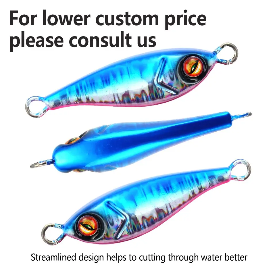 MOOKZZ Metal SLOW Jinginging señuelo de pesca 20G 30g 40g 60g cebo biónico Artificial duro - imagen 3