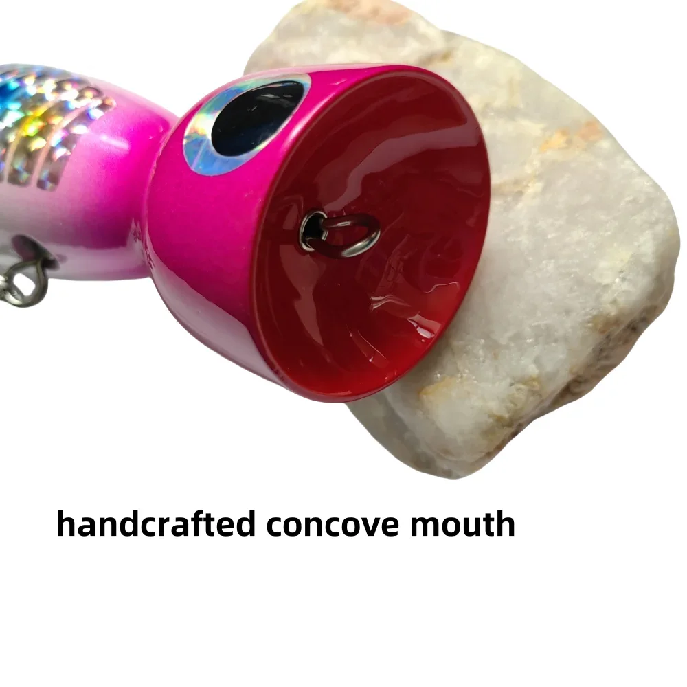 Poppers-señuelo de pesca de mar, 160mm, 100g/120g, cebos duros flotantes en forma de Z, construcción de alambre, accesorios de cosas de pesca - imagen 2