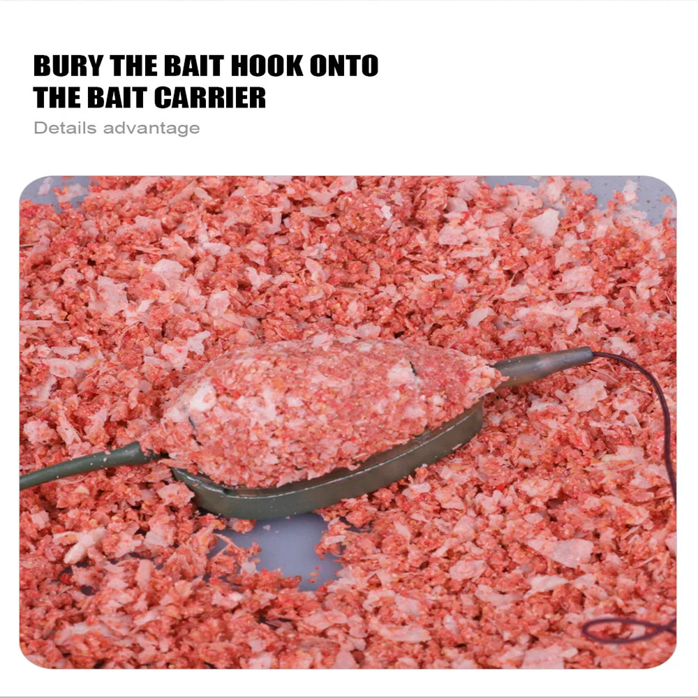 Juego de 3 piezas de equipo de cebo para carpa, soporte para cebo, accesorios para juego de pesca, jaula para cebo, fundición remota, molde de alimentación de plomo - imagen 4