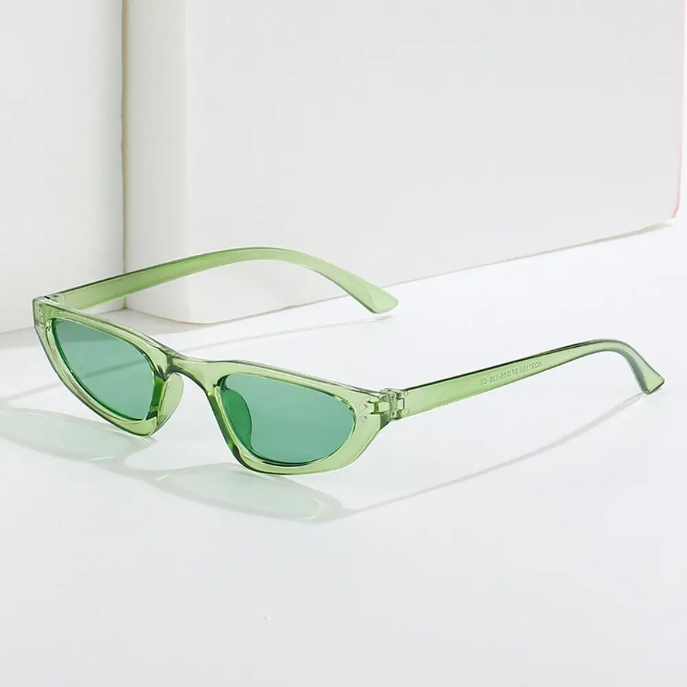 Nuevas gafas de sol triangulares con forma de ojo de gato, gafas Retro de Hip Hop, gafas de sol con montura estrecha, gafas de sol UV400, gafas rectangulares pequeñas para exteriores - imagen 4