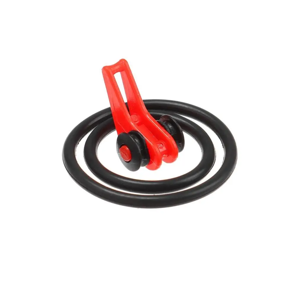 10 Uds. Anzuelo de pesca de goma de plástico portátil seguro mantener 10 colores anzuelos de plantilla soporte de cebo de mantenimiento seguro soporte de cebo de pesca - imagen 4