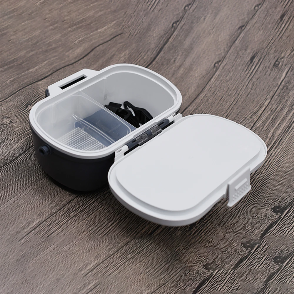 MNFT 1 Uds. Caja de conservación de cebo vivo de lombriz de tierra caja de almacenamiento de aparejos de pesca aislante con cinturón - imagen 5