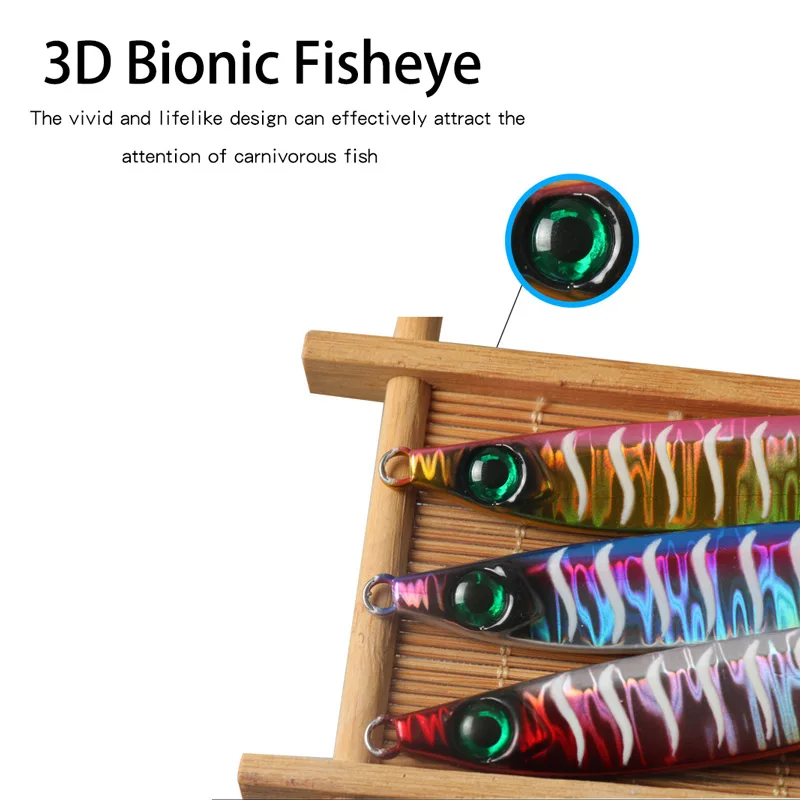 Señuelo de pesca de plantilla de Metal, 40g, 60g, 80g, 100g - imagen 3