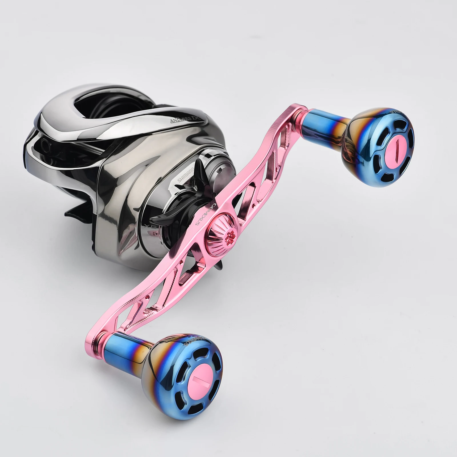 GOMEXUS-mango eléctrico de 120mm con perilla de titanio de 30mm para Shimano SLX Tranx 200 Antares Scorpion Metanium Bantam Curado Baitcaster - imagen 2