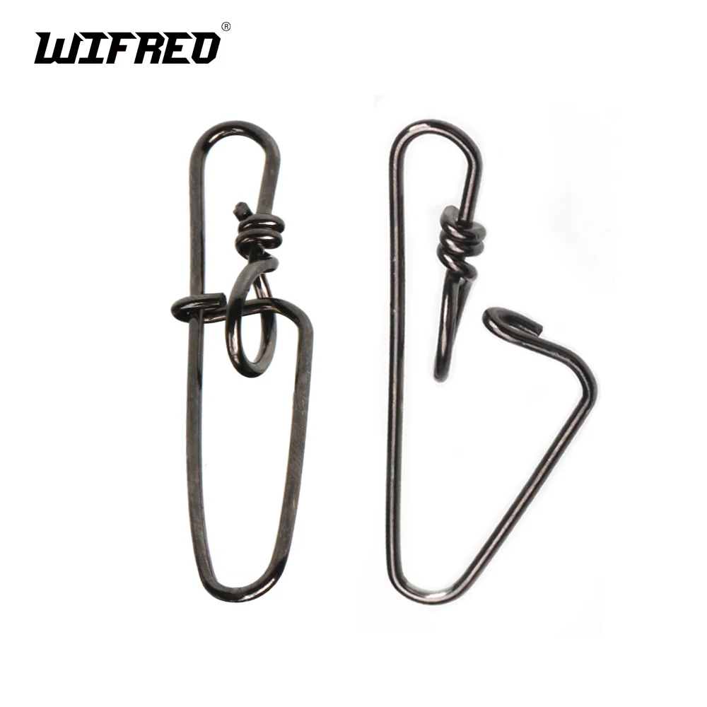 Pin de seguridad con cierre interior de doble seguro de acero inoxidable, Conector de anzuelo de señuelo de pesca, accesorios de aparejos de pesca de agua salada - imagen 2