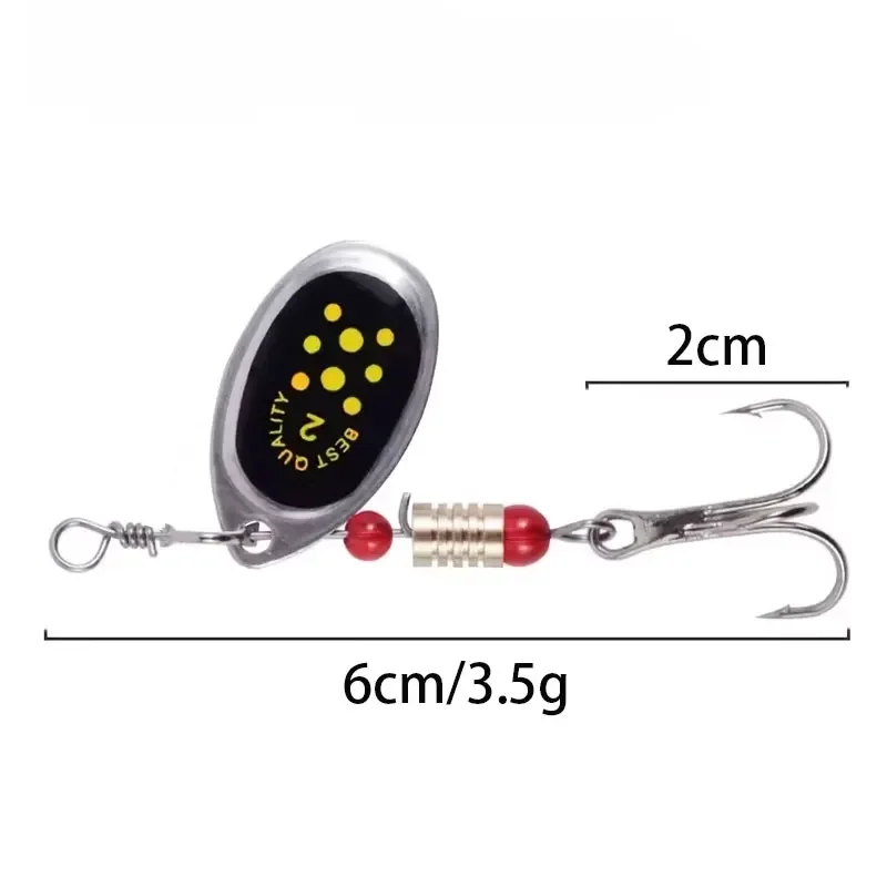 10 unids/set Waterdrop cuchara de Metal Spinner señuelo de pesca con gancho Kit de cebo Artificial para Crankbaits de agua dulce y salada - imagen 2